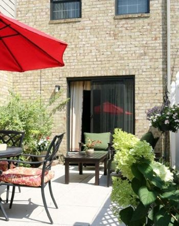 Private patio to furnish as you wish: dine outdoors, lounge, add an outdoor grill and/or potted plants